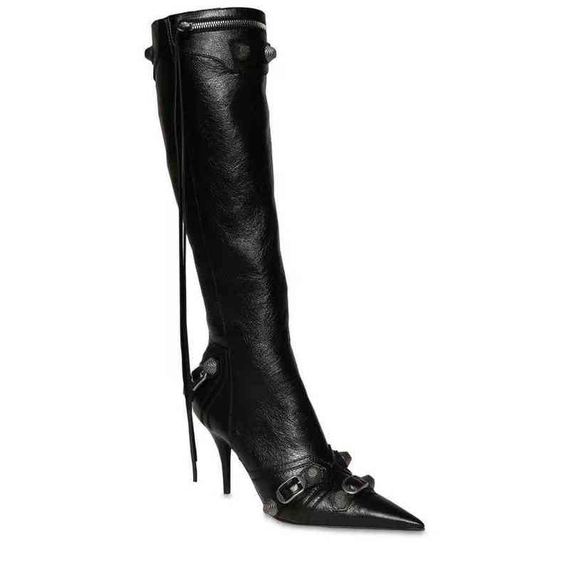HBP 2022 Summer Thigh High Boots Leather For Women Pointed Head Side Zipper Boots Metal Rivet Motorcycle, Black
HBP 2022 Summer Thigh High Boots Leather For Women Pointed Head Side Zipper Boots Metal Rivet Motorcycle, Black