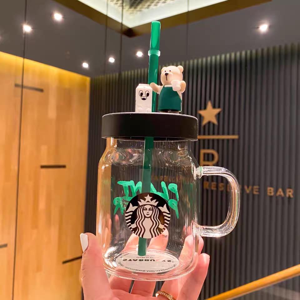 The latest 20.3oz mug Starbucks glass, bear aquarius Mason Milk Cup Coffee Cups support custom LOGO, Write color after purchase
The latest 20.3oz mug Starbucks glass, bear aquarius Mason Milk Cup Coffee Cups support custom LOGO, Write color after purchase