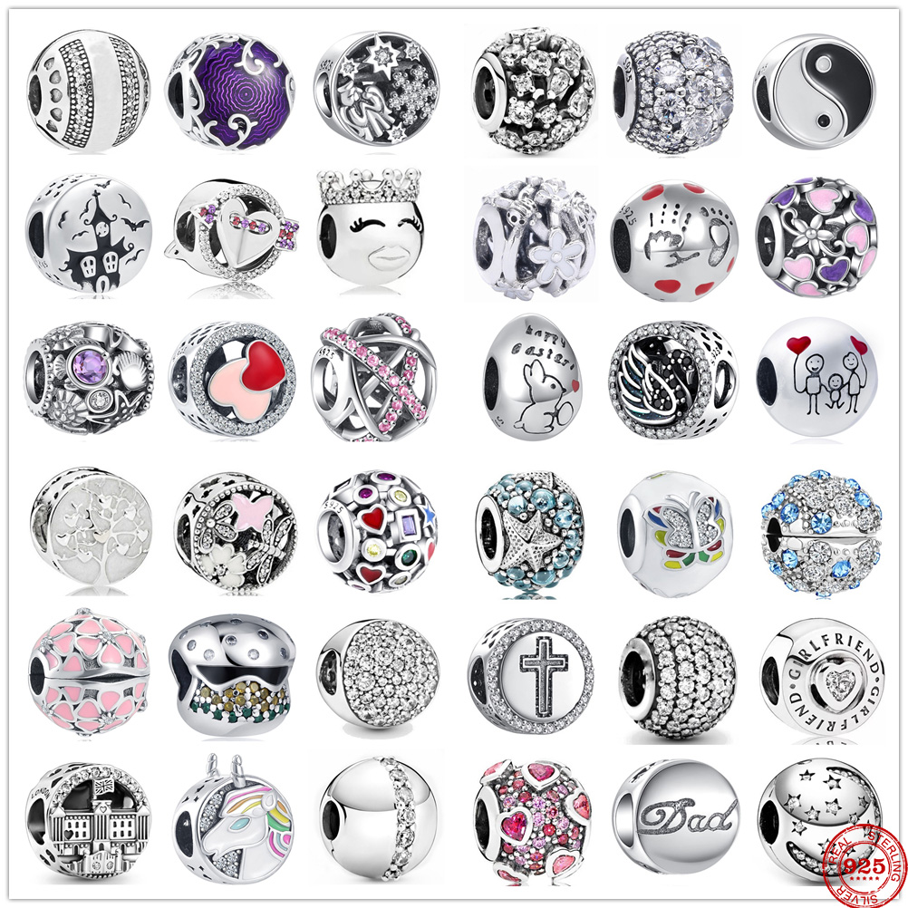925 Sterling Silver Dangle Charm New Cute Prince Swan Cross Christ Life Tree Castle Beads Bead Fit Pandora Charms Bracelet DIY Jewelry Accessories
925 Sterling Silver Dangle Charm New Cute Prince Swan Cross Christ Life Tree Castle Beads Bead Fit Pandora Charms Bracelet DIY Jewelry Accessories