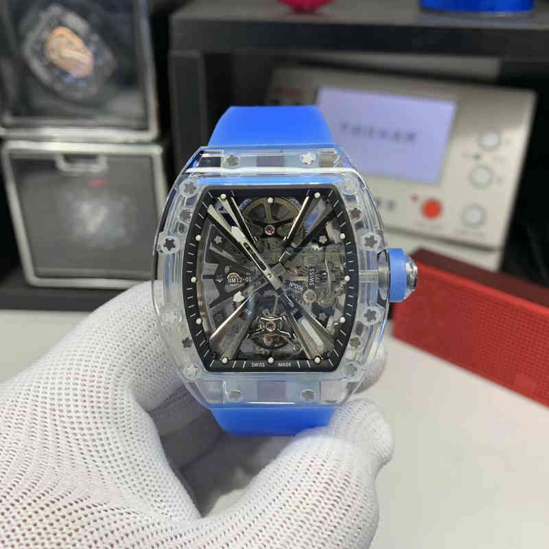 Luxury Mens Mechanical Watch Richa Milles Business Leisure Rm12-01 Manual Tourbillon Snow Glass Case Tape Fashion Men Swiss Movement, Khaki
Luxury Mens Mechanical Watch Richa Milles Business Leisure Rm12-01 Manual Tourbillon Snow Glass Case Tape Fashion Men Swiss Movement, Khaki
