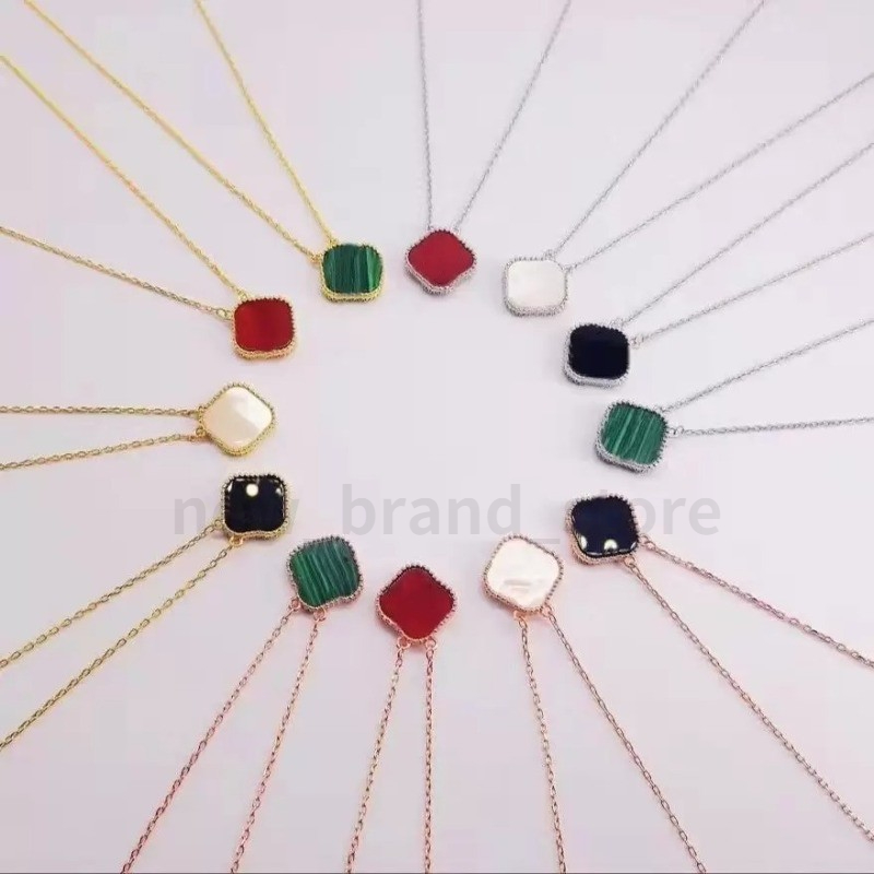 15mm Fashion Classic4/Four Leaf Clover Necklaces Pendants Stainless Steel Plated 18K Pearl Green Flower Necklace Link Chain Womens with box
15mm Fashion Classic4/Four Leaf Clover Necklaces Pendants Stainless Steel Plated 18K Pearl Green Flower Necklace Link Chain Womens with box