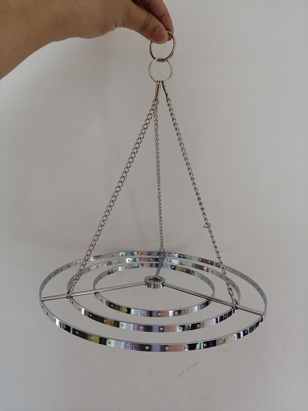 Camal 1PCS 8.8" 22.5CM Chrome Hanger Centerpiece Chandelier Frame Wedding Christmas Party Crystal Beads Hanging DIY Decoration, As described
Camal 1PCS 8.8" 22.5CM Chrome Hanger Centerpiece Chandelier Frame Wedding Christmas Party Crystal Beads Hanging DIY Decoration, As described