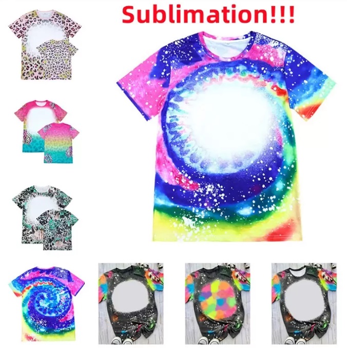 Leopard Print Sublimation Bleached Shirts Heat Transfer Blank Bleach Shirt Bleached Polyester T-Shirts US Men Women Party Supplies colorful 0520
Leopard Print Sublimation Bleached Shirts Heat Transfer Blank Bleach Shirt Bleached Polyester T-Shirts US Men Women Party Supplies colorful 0520