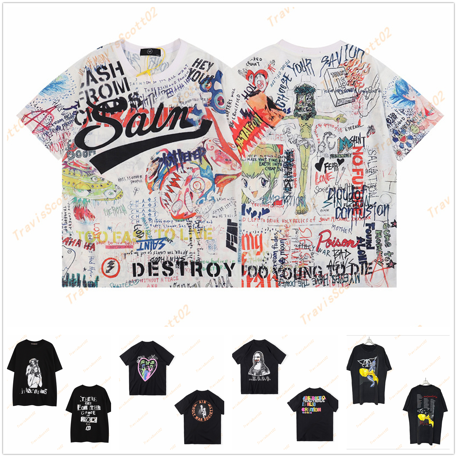 men t shirt women T shirts High quality retro print comic hand drawn illustration short sleeve summer trend casual wear Oversize A12, Button
men t shirt women T shirts High quality retro print comic hand drawn illustration short sleeve summer trend casual wear Oversize A12, Button