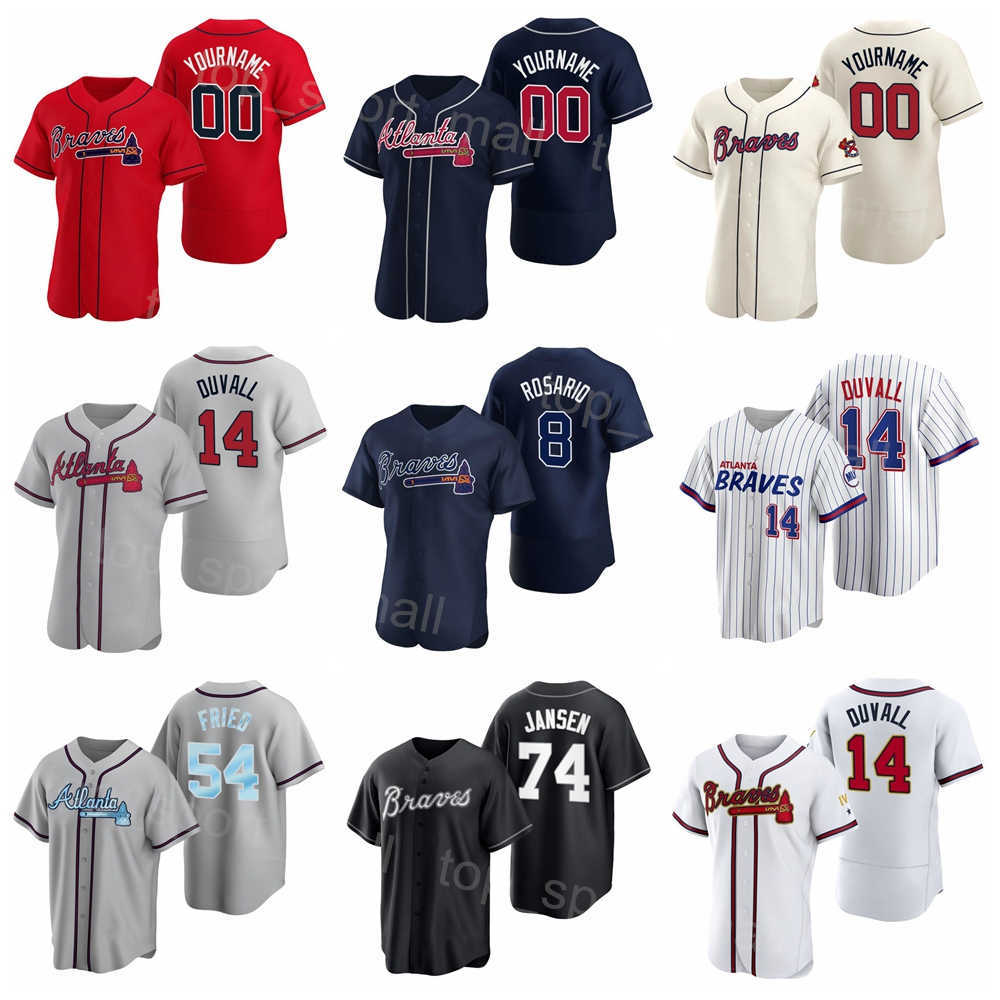 Men Kids Women Baseball 14 Adam Duvall Jersey 38 Guillermo Heredia 48 Travis Demeritte 8 Eddie Rosario 33 AJ Minter 51 Will Smith Navy Blue Red Grey Flexbase Cool Base
Men Kids Women Baseball 14 Adam Duvall Jersey 38 Guillermo Heredia 48 Travis Demeritte 8 Eddie Rosario 33 AJ Minter 51 Will Smith Navy Blue Red Grey Flexbase Cool Base