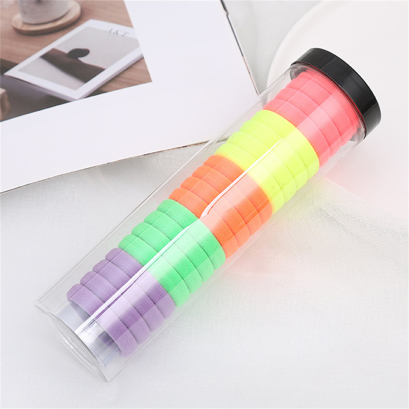 20 Pcs/Set Women Girls Colors Soft Scrunchies Elastic Hair Band 4CM Lady Lovely Solid Rubber Bands Female Hair Accessories 0615