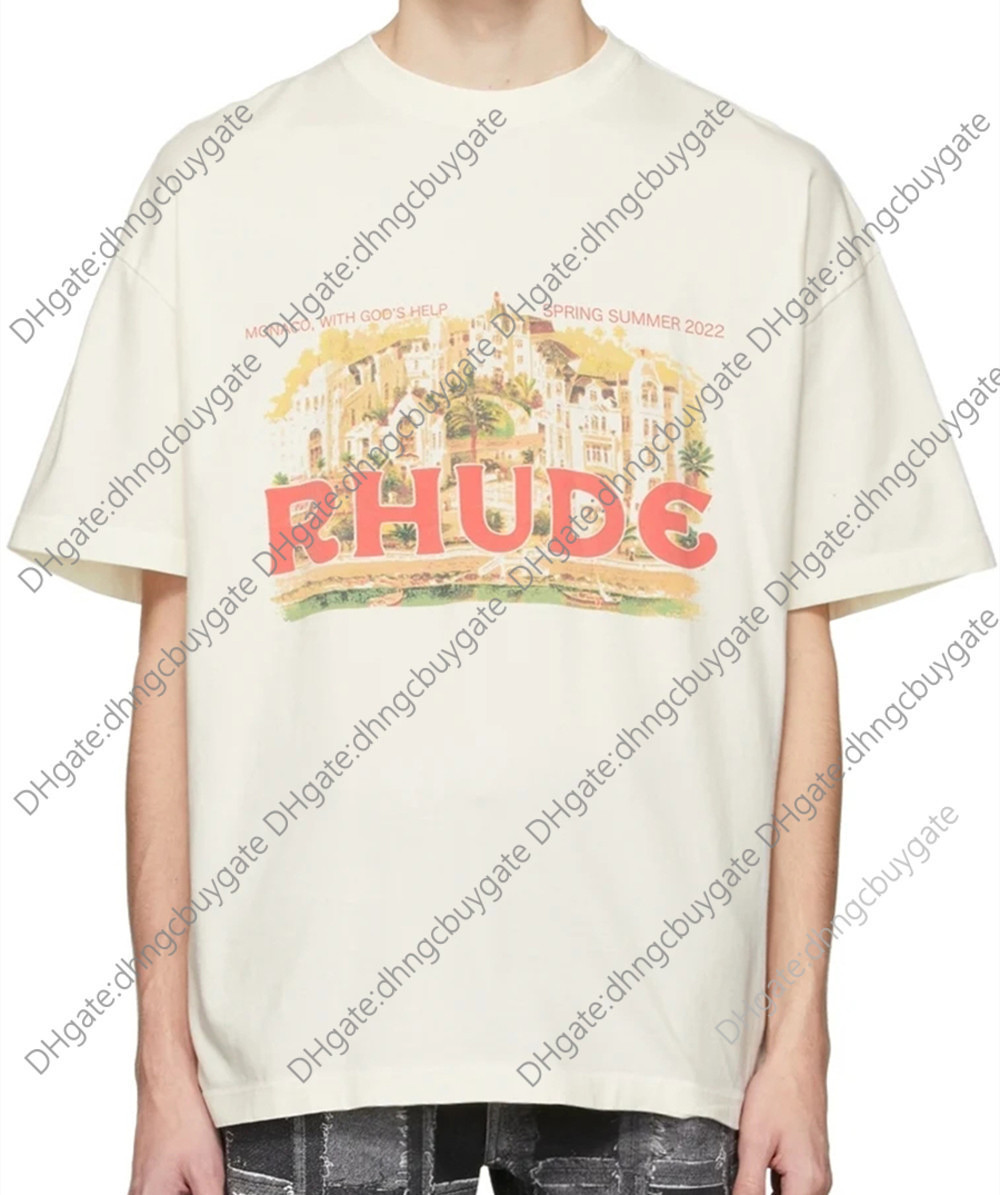 t Shirt Designer High Version Summer American Fashion Brand Rhude Castle Printed Men' and Women' Loose Short Sleeve T-shirt t Shirt, White
t Shirt Designer High Version Summer American Fashion Brand Rhude Castle Printed Men' and Women' Loose Short Sleeve T-shirt t Shirt, White