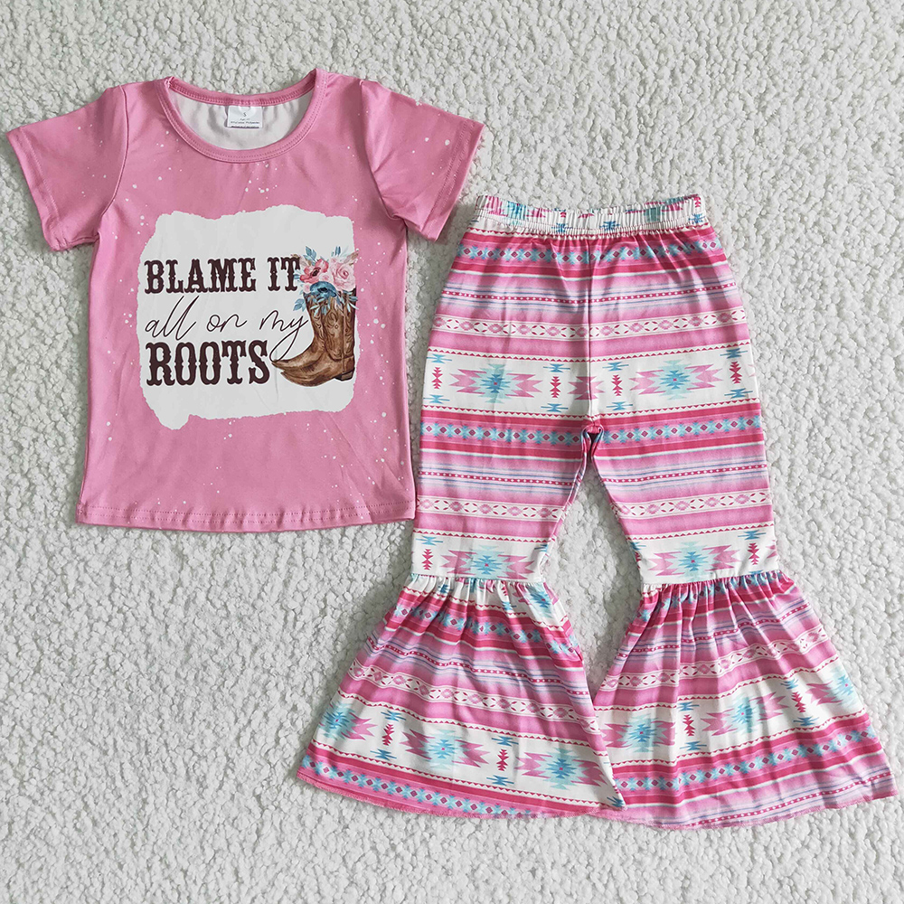 Wholesale Baby Girls Clothes Sets Boutique Kids Outfits Girls Short Sleeve T-shirt Bell Bottom Pants Spring Set Fashion Kid Children Clothing High Quality Outfit, As picture
Wholesale Baby Girls Clothes Sets Boutique Kids Outfits Girls Short Sleeve T-shirt Bell Bottom Pants Spring Set Fashion Kid Children Clothing High Quality Outfit, As picture