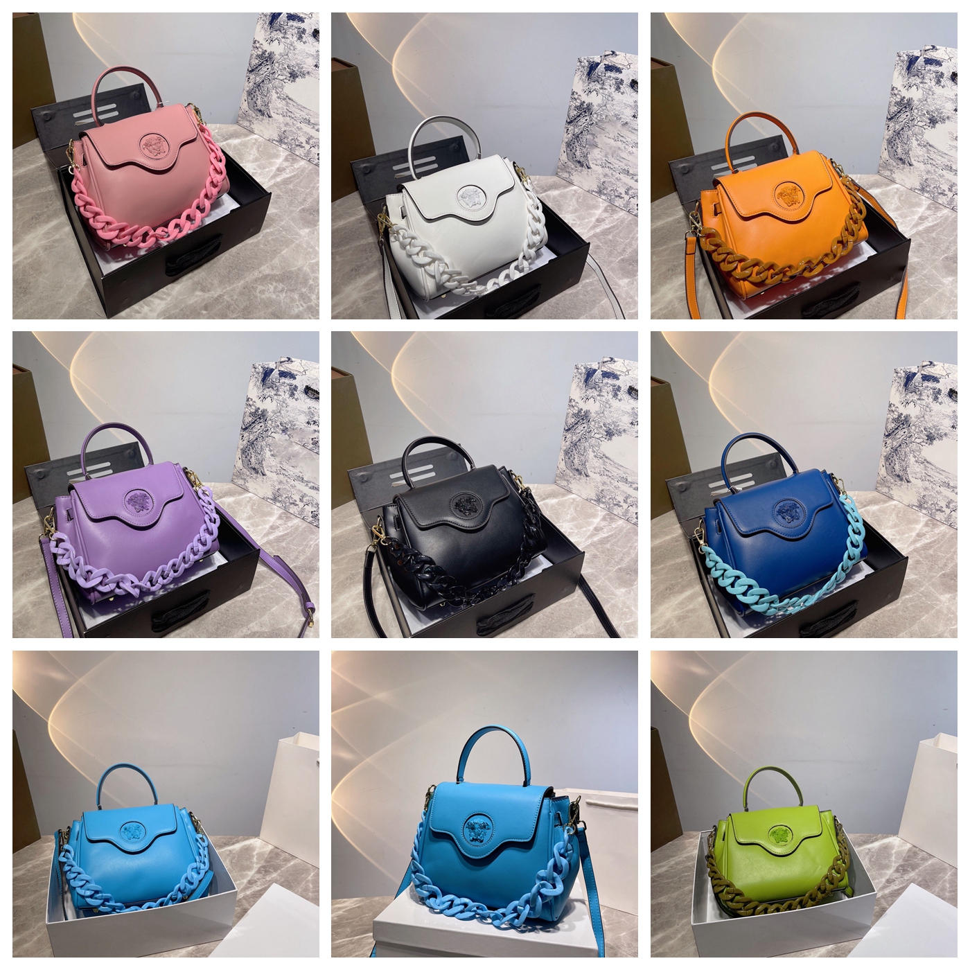 Fashion Luxury Purse Designer Bags Brand Handbags Labmskin Leather Cosmetic Shoulder Bag Crossbody Tote Messager Wallet Purses 24cm by dq01 S91 003, #box
Fashion Luxury Purse Designer Bags Brand Handbags Labmskin Leather Cosmetic Shoulder Bag Crossbody Tote Messager Wallet Purses 24cm by dq01 S91 003, #box