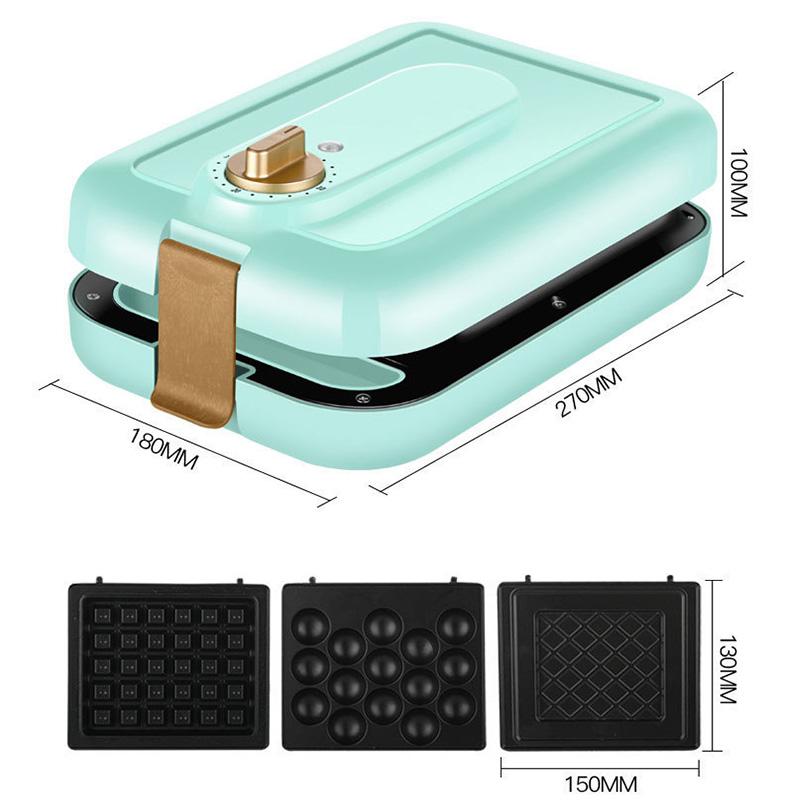 Bread Makers 220V Electric Waffles Maker Iron Sandwich Machine Bubble Egg Cake Oven Breakfast Waffle 3 Baking Tray
Bread Makers 220V Electric Waffles Maker Iron Sandwich Machine Bubble Egg Cake Oven Breakfast Waffle 3 Baking Tray