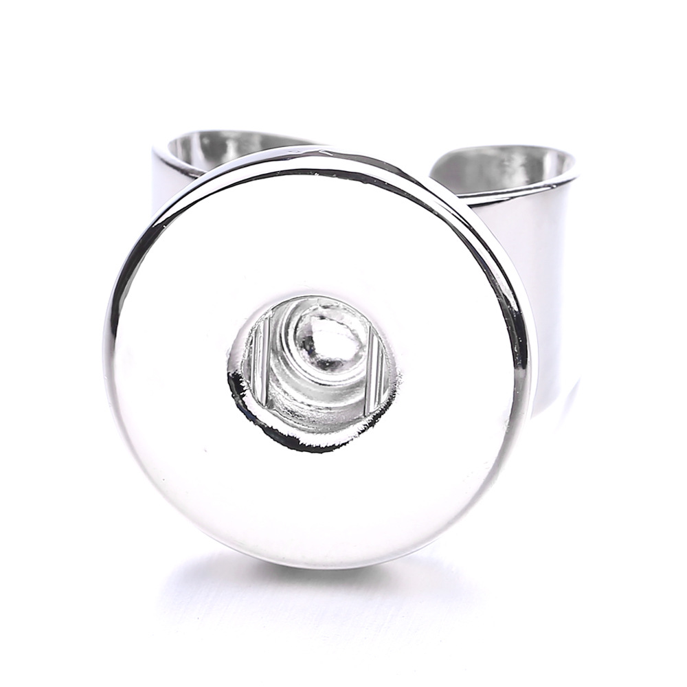 18mm Snap Button open Ring 18mm Snaps Buttons Rings For Women Jewelry
