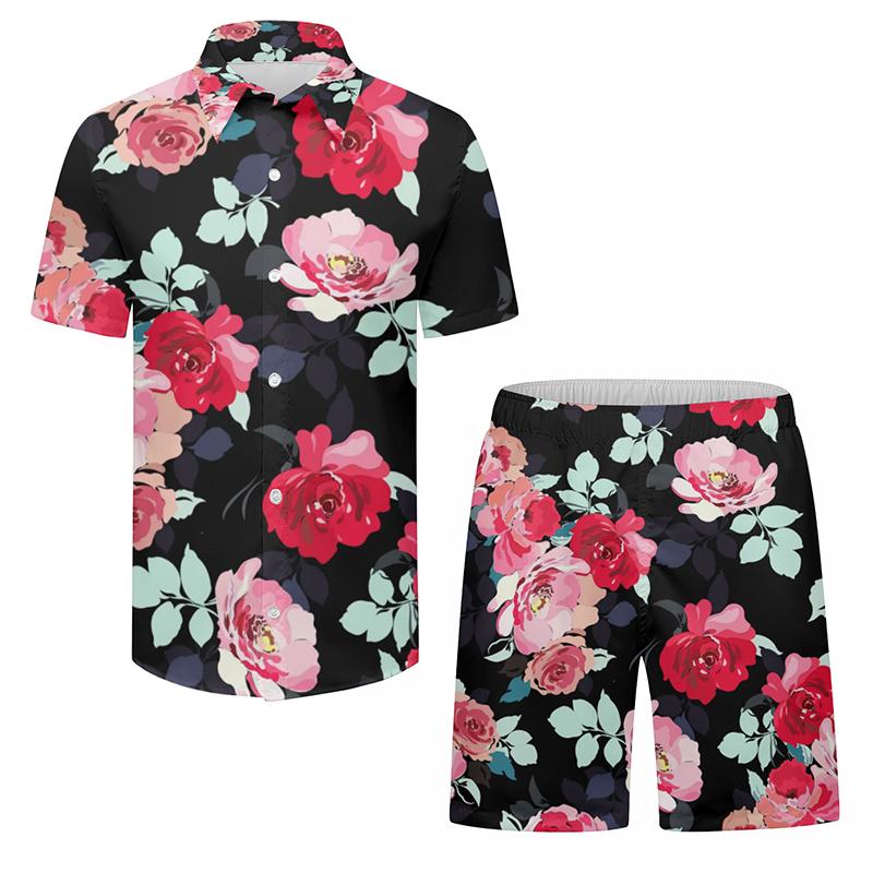 Men' Tracksuits Summer Shirt Set Men 2 Piece Shorts Fashion Beach Wear Clothes Floral Print Seaside Holiday Outfits For MenMen
Men' Tracksuits Summer Shirt Set Men 2 Piece Shorts Fashion Beach Wear Clothes Floral Print Seaside Holiday Outfits For MenMen
