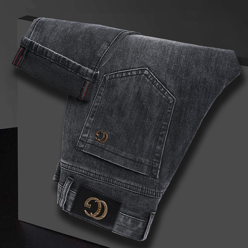 Autumn smoke grey tide true brand double g men hip hop mens ripped skinny jeans men's slim fit simple fashion light luxury elastic Leggings, Smoke grey 9097
Autumn smoke grey tide true brand double g men hip hop mens ripped skinny jeans men's slim fit simple fashion light luxury elastic Leggings, Smoke grey 9097