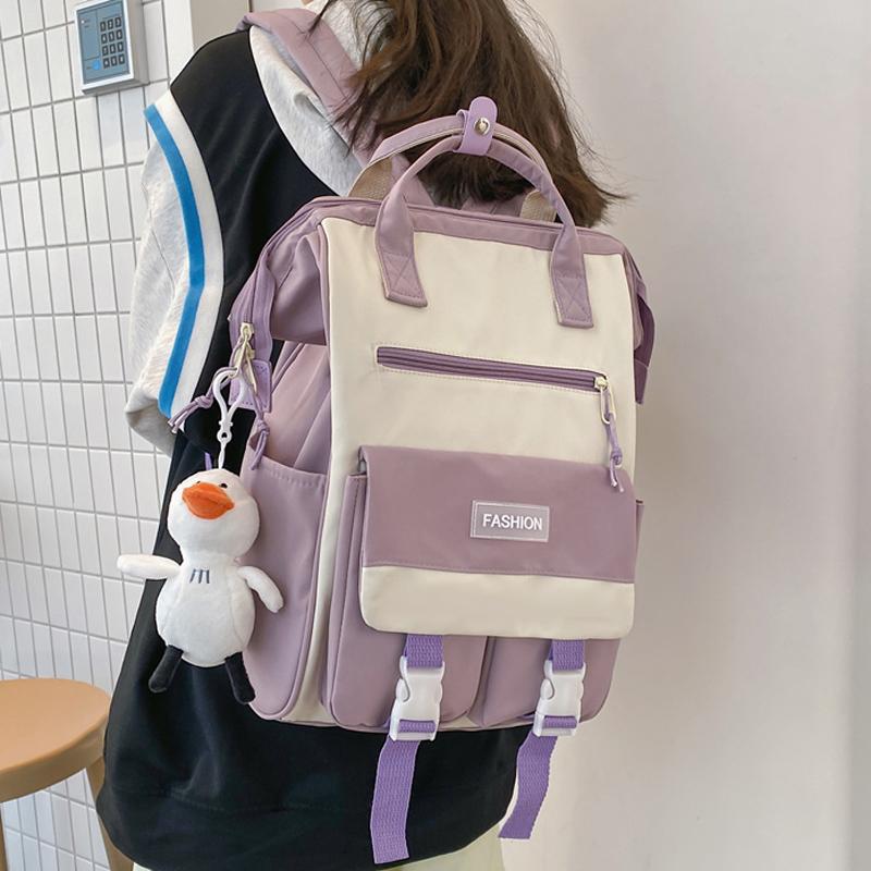 Backpack High Quality Women Travel 2022 Design College Student A4 Book Rucksack Nylon SchoolBag For Teenage Girls Boys, Black
Backpack High Quality Women Travel 2022 Design College Student A4 Book Rucksack Nylon SchoolBag For Teenage Girls Boys, Black