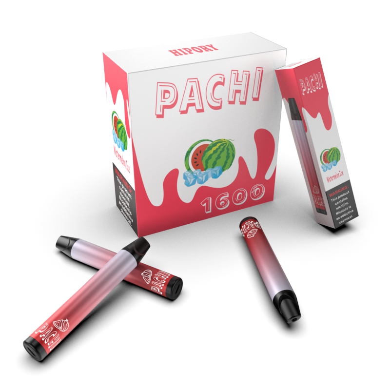 PACHI Disposable Pod Device 350mAh Rechargeable Battery 3.5ml Prefilled Cartridge 1600 Puffs Vape Pen Kit With 10 Fruit Flavors
PACHI Disposable Pod Device 350mAh Rechargeable Battery 3.5ml Prefilled Cartridge 1600 Puffs Vape Pen Kit With 10 Fruit Flavors