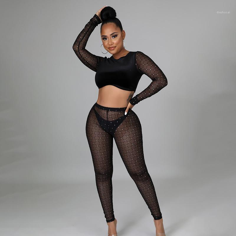 Women' Two Piece Pants Spring 2022 Sets Women Clothing Set See Through Tops Stitching Sexy Crop High Waist Leggings Trousers Suit, Black
Women' Two Piece Pants Spring 2022 Sets Women Clothing Set See Through Tops Stitching Sexy Crop High Waist Leggings Trousers Suit, Black