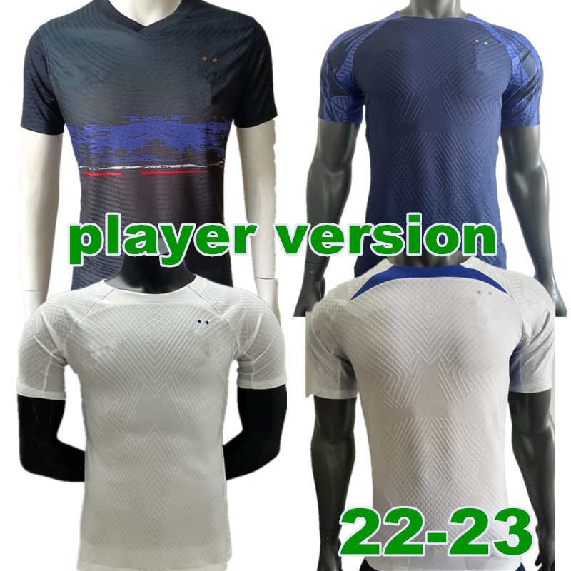 French soccer jersey Player version 2022 2023 BENZEMA MBAPPE GRIEZMANN 22 23 World POGBA cup GIROUD KANTE Maillot de foot equipe Maillots Men football shirt
French soccer jersey Player version 2022 2023 BENZEMA MBAPPE GRIEZMANN 22 23 World POGBA cup GIROUD KANTE Maillot de foot equipe Maillots Men football shirt