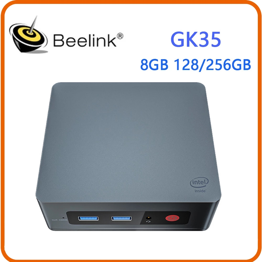 

Beelink GK35 Windows 10 Mini PC Intel Apollo Lake Celeron J3455 8GB 128GB 256G SSD 5.8G Dual Wifi BT 1000M Desktop Mini Computer