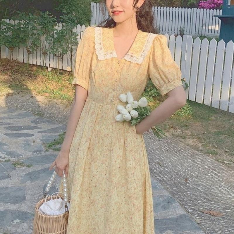 Casual Dresses Summer Vintage Floral Dress Women Korean Elegant Sweet Cute Print Midi V-neck Lace French Holiday Cottagecore DressCasual, Blue floral
Casual Dresses Summer Vintage Floral Dress Women Korean Elegant Sweet Cute Print Midi V-neck Lace French Holiday Cottagecore DressCasual, Blue floral