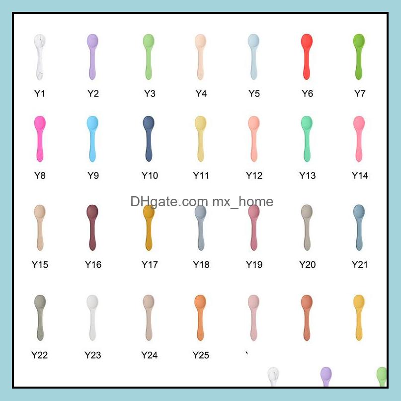 Cups Dishes Utensils Baby Learning Spoon Soft Sile Candy Color Safety Non Slip Spoons Children Kids Boy Girl Fo Mxhome Dhwjg
Cups Dishes Utensils Baby Learning Spoon Soft Sile Candy Color Safety Non Slip Spoons Children Kids Boy Girl Fo Mxhome Dhwjg