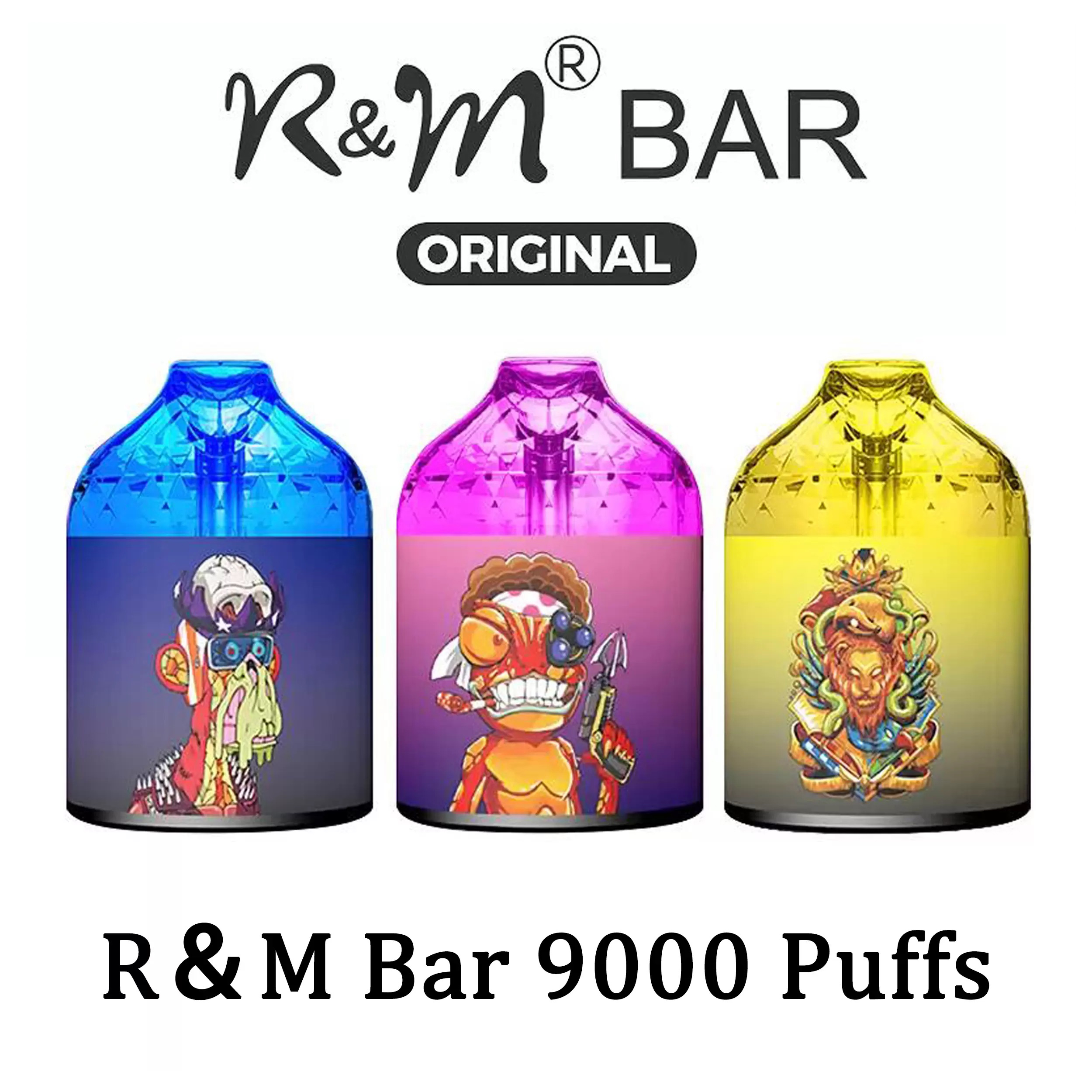 Original RandM R&M Bar 9000 Puffs Cloud Beast Disposable E Cigarette Vape Pen With Mesh Coil 5% 15ML Cartridge Pod Device 650Mah Rechargeable Battey Airflow cali max
Original RandM R&M Bar 9000 Puffs Cloud Beast Disposable E Cigarette Vape Pen With Mesh Coil 5% 15ML Cartridge Pod Device 650Mah Rechargeable Battey Airflow cali max