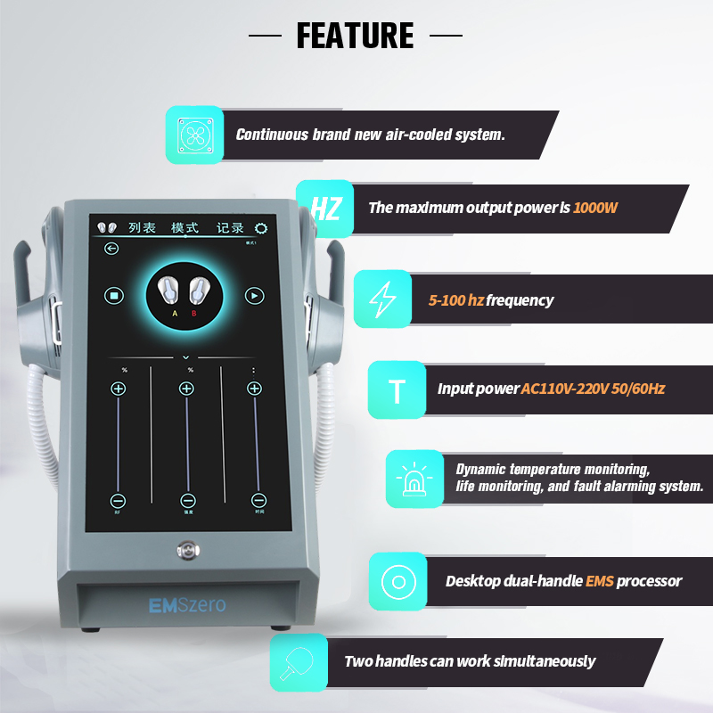 Salon 4Handle High intensity EMT Technology Slimming Fat Machine Electric Muscle Stimulator Machines Body Shape EMSLIM