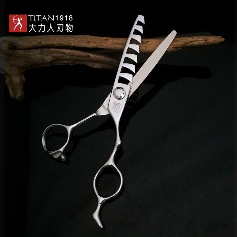 TITAN 6 Inch Hairdressing Scissors Professional Japan440c Barber Shears Cutting High Quality 220317