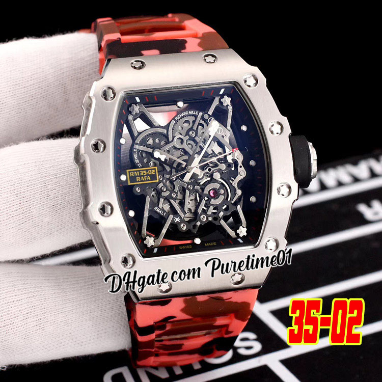 2022 Rafael Nadal Miyota Automatic Mens Watch Stee Case Skeleton Dial Red Gray Camouflage Rubber Strap Watches Puretime01 E137-3502-b5, E137b (4)
2022 Rafael Nadal Miyota Automatic Mens Watch Stee Case Skeleton Dial Red Gray Camouflage Rubber Strap Watches Puretime01 E137-3502-b5, E137b (4)