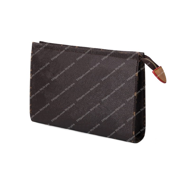 High Quality New Hand Bag Travel Toiletry Pouch 26cm Makeup Clutch Wallet Purse Men Women Leather Waterproof Cosmetic Bags For Womens With Dustbag
High Quality New Hand Bag Travel Toiletry Pouch 26cm Makeup Clutch Wallet Purse Men Women Leather Waterproof Cosmetic Bags For Womens With Dustbag