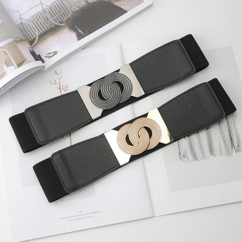 Belts Tide Brand Fashion Waistband Decorative Coat Dress Women's Belt Waist-receiving Suit Elastic Waist Seal Designer BlackBelts, Black
Belts Tide Brand Fashion Waistband Decorative Coat Dress Women's Belt Waist-receiving Suit Elastic Waist Seal Designer BlackBelts, Black