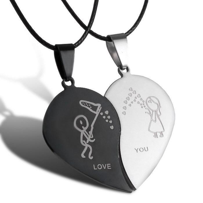 Pendant Necklaces Style Broken Heart Parts 2 Friend & Pendants Share With Your Friends Stainless Steel Couple
Pendant Necklaces Style Broken Heart Parts 2 Friend & Pendants Share With Your Friends Stainless Steel Couple