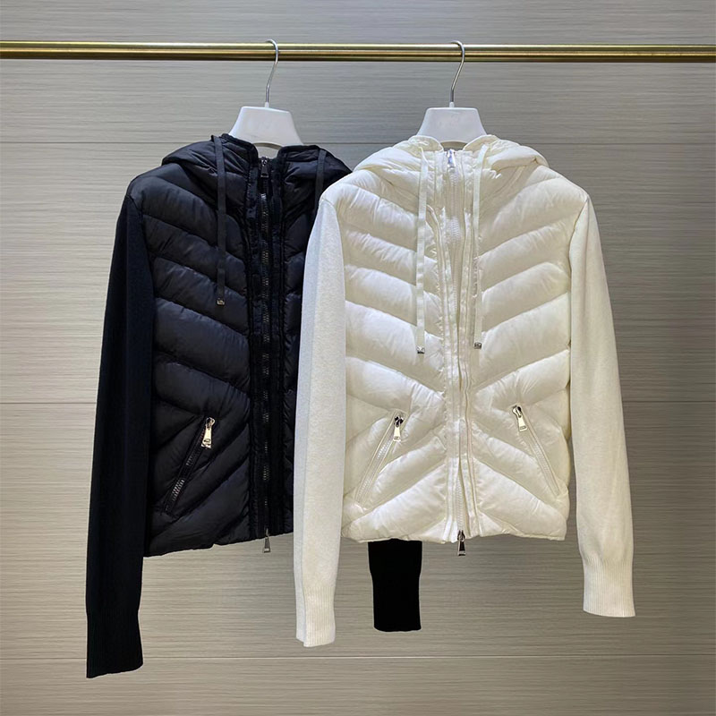 2020 Women's sweater patchwork down jacket 90 White goose down Fashion Casual Warm Winter Jaqueta Cultivate one's morality Outerwear, Black
2020 Women's sweater patchwork down jacket 90 White goose down Fashion Casual Warm Winter Jaqueta Cultivate one's morality Outerwear, Black