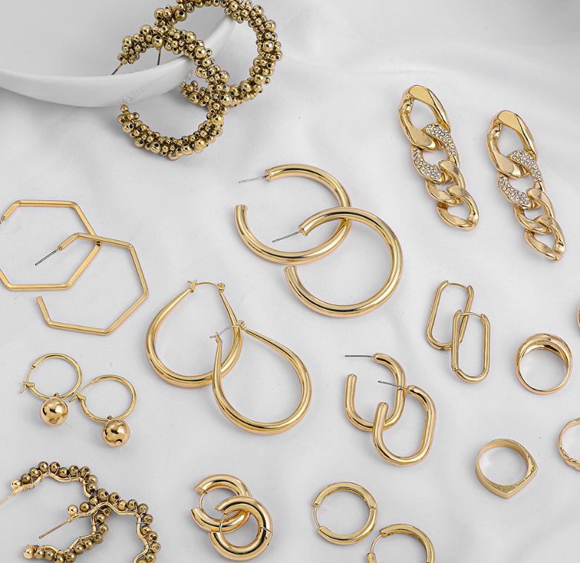 Dangle & Chandelier Fashion Gold Color Round Circle Beads Earrings For Women Thick Small Hoops Statement Link Chain Female Jewelry
Dangle & Chandelier Fashion Gold Color Round Circle Beads Earrings For Women Thick Small Hoops Statement Link Chain Female Jewelry