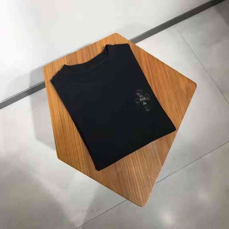 Hearts chiome Chao Brand Spring and Summer Cotton Round Neck T-shirt Men's New cioss Sanskrit Embroidered Rockheart Thickened Short Sleeve Bottom Shirt, Black
Hearts chiome Chao Brand Spring and Summer Cotton Round Neck T-shirt Men's New cioss Sanskrit Embroidered Rockheart Thickened Short Sleeve Bottom Shirt, Black