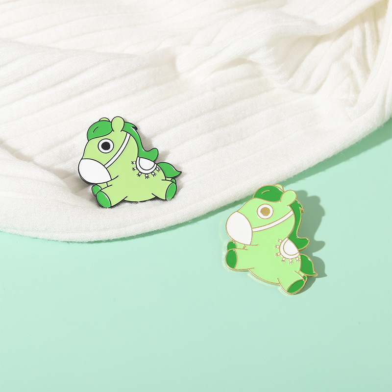 Chinese Style Health Green Horse Shape Brooch Pins Unisex Children Alloy Animal Cartoon Collar Lapel Pin Backpack Bag Sweater Clothes Badges Corsage Accessories
Chinese Style Health Green Horse Shape Brooch Pins Unisex Children Alloy Animal Cartoon Collar Lapel Pin Backpack Bag Sweater Clothes Badges Corsage Accessories