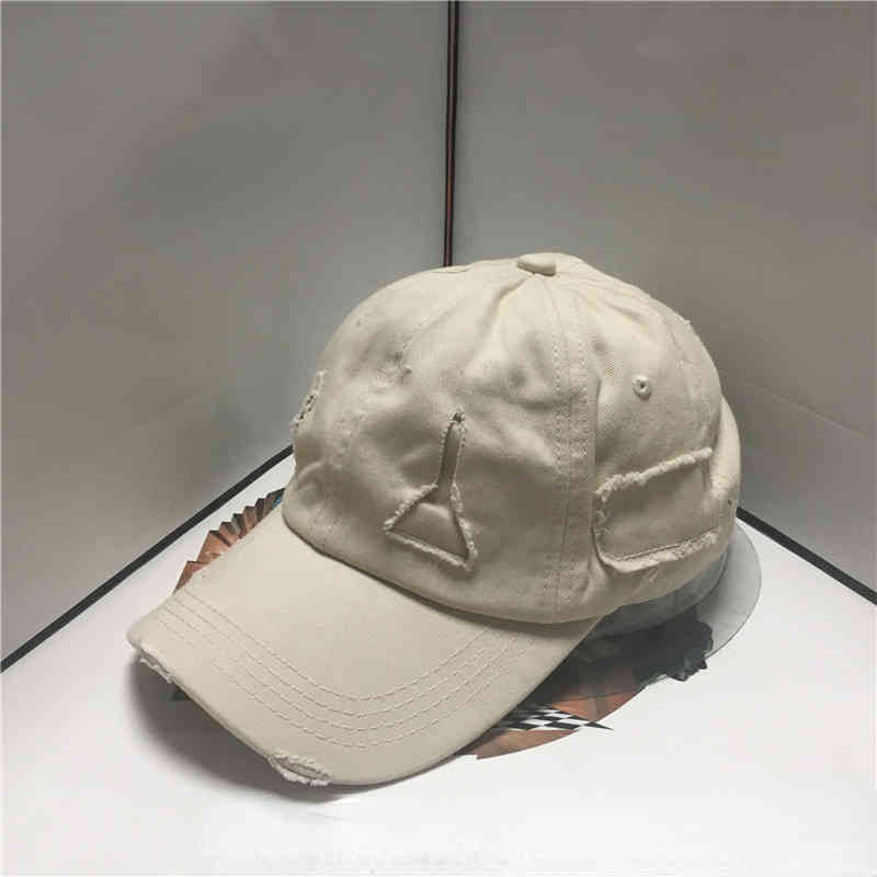 2022 Korean Version Brand Four Seasons Duck Tongue Hat Sewing Old Baseball Hat For Men And Women Y220406