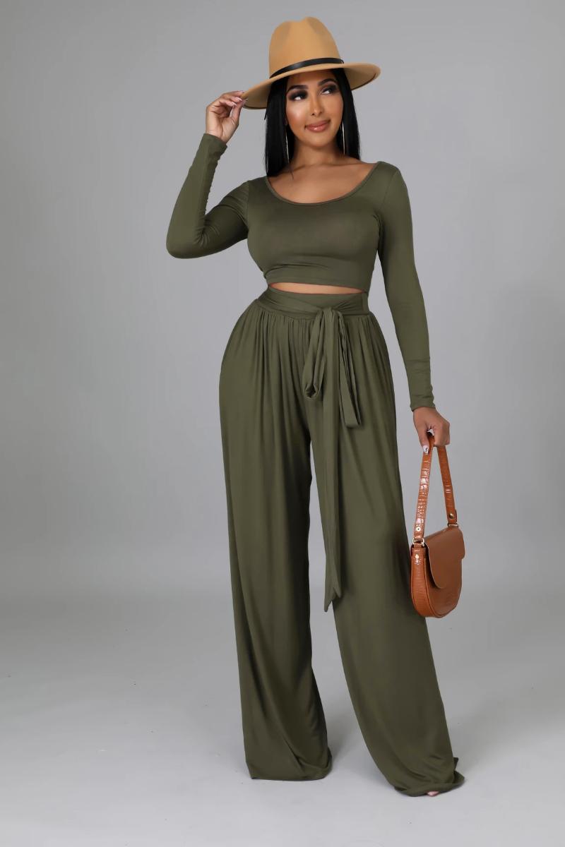 Women' Two Piece Pants Women Knitted Long Sleeve O-Neck Crop Top Wide Leg 2 Set For Female Pullover Tops Elegant Casual Suits, Black
Women' Two Piece Pants Women Knitted Long Sleeve O-Neck Crop Top Wide Leg 2 Set For Female Pullover Tops Elegant Casual Suits, Black