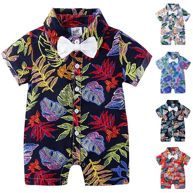 Summer Baby Girl Boy Clothes Rompers Jumpsuit Flower Cotton Short Sleeve Bowtie Shirt Romper for Newborn Infant, 01
Summer Baby Girl Boy Clothes Rompers Jumpsuit Flower Cotton Short Sleeve Bowtie Shirt Romper for Newborn Infant, 01