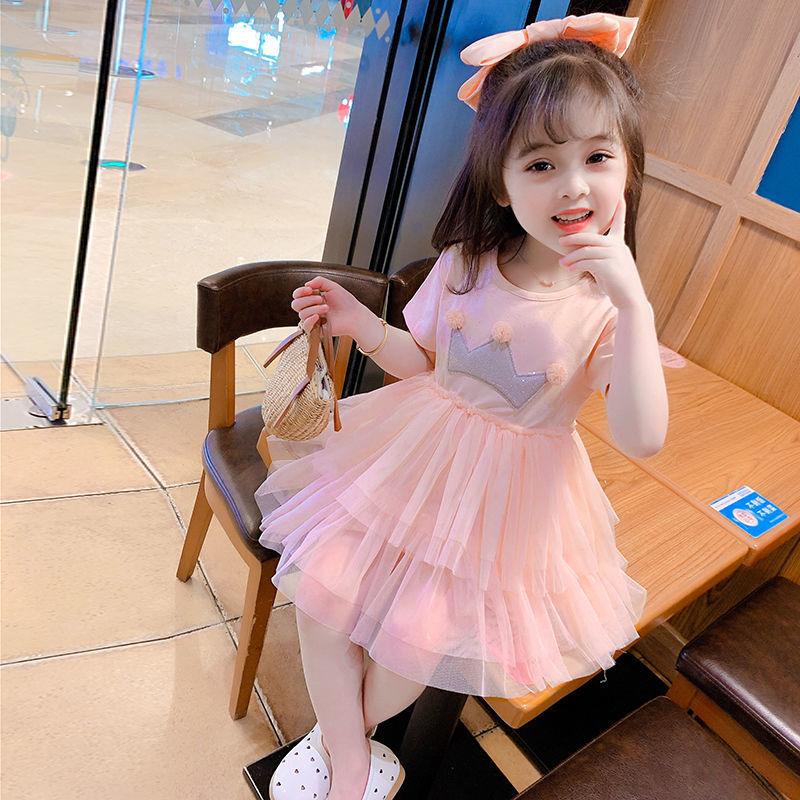 Girl's Dresses Girls Dress 2022 Summer Short-sleeved Children Cake Super Western Princess Fairy Mesh Baby Girl ClothingGirl's, Pink crown dress
Girl's Dresses Girls Dress 2022 Summer Short-sleeved Children Cake Super Western Princess Fairy Mesh Baby Girl ClothingGirl's, Pink crown dress
