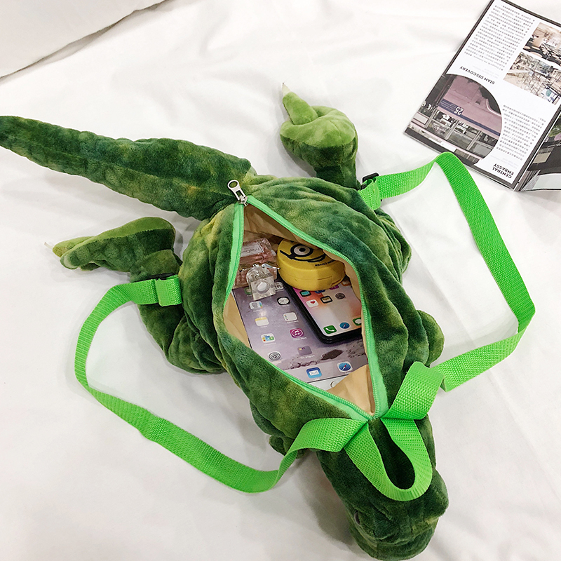 Fashion parent- Creative 3D Dinosaur Backpack Cute Animal Cartoon Plush Backpack Dinosaurs Bag for ren s Gifts 220513