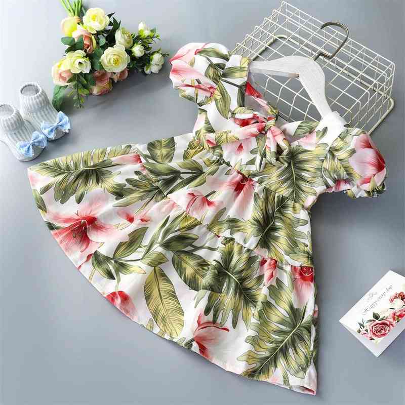 Summer Toddler Dresses Baby Girl Clothes Cute Flowers Print Princess Dress Girls Casual Dress Y220510
