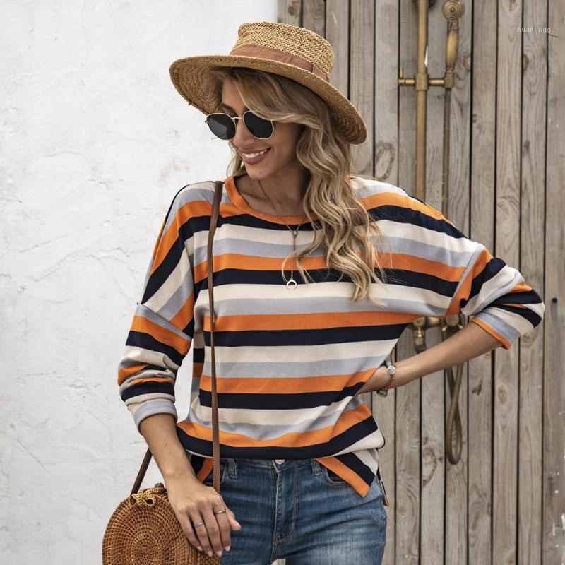 Autumn Sweatshirt Women Striped Long Sleeve Top Casual Pullovers Clothing Ladies Loose Female Women' Hoodies & Sweatshirts
Autumn Sweatshirt Women Striped Long Sleeve Top Casual Pullovers Clothing Ladies Loose Female Women' Hoodies & Sweatshirts