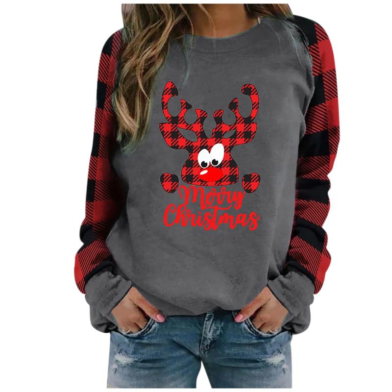 Women's Hoodies & Sweatshirts Merry Christmas Print Woman Sweatshirt Hooded Vintage Plaid Patchwork Loose Womens Hoodie Female Winter Pullov, Gray
Women's Hoodies & Sweatshirts Merry Christmas Print Woman Sweatshirt Hooded Vintage Plaid Patchwork Loose Womens Hoodie Female Winter Pullov, Gray