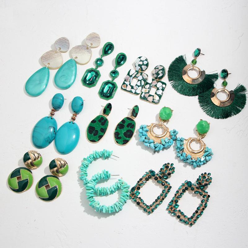 Dangle & Chandelier Flatfoosie Big Bohemian Statement Drop Earring Wholesale Women Green Crystal Earrings For Party Unique
Dangle & Chandelier Flatfoosie Big Bohemian Statement Drop Earring Wholesale Women Green Crystal Earrings For Party Unique