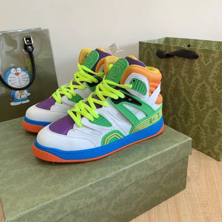 Designer Basket sneakers high-top shoes ankle basketball Contrast Thickening platform 05
Designer Basket sneakers high-top shoes ankle basketball Contrast Thickening platform 05