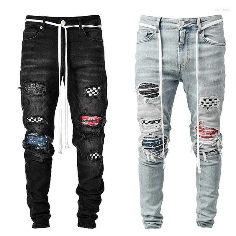 Men' Jeans Men Skinny Ripped Grid Patchwork Stretch Denim Pants Elastic Hip-Hop Jogging Pencil 2022 Men' ClothingMen' Bert22, B02
Men' Jeans Men Skinny Ripped Grid Patchwork Stretch Denim Pants Elastic Hip-Hop Jogging Pencil 2022 Men' ClothingMen' Bert22, B02