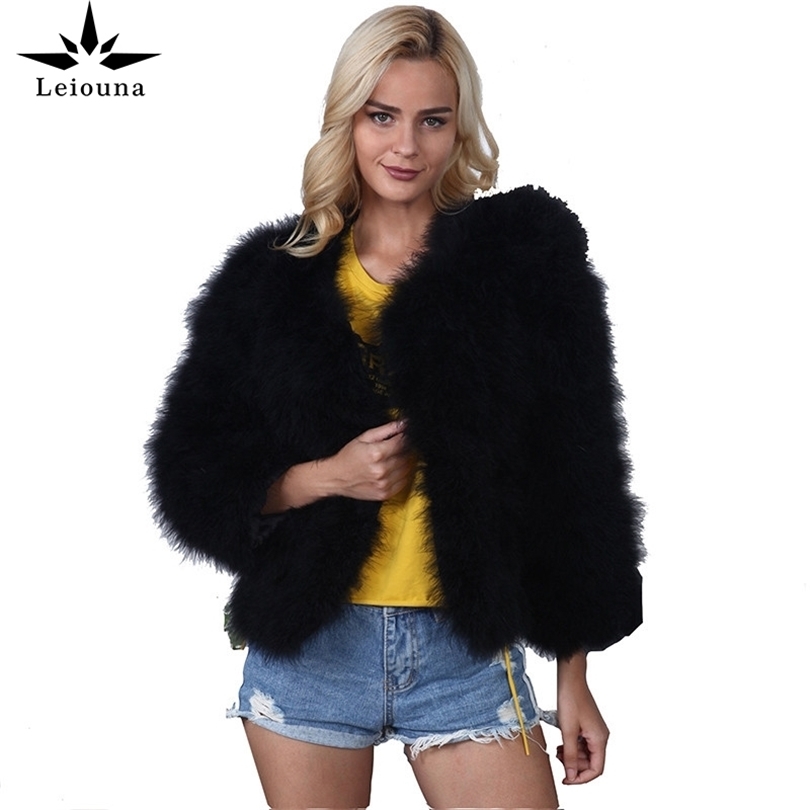 Leiouna Long Sleeve Plus Size Casual Office Lady Fur Coats Female New Fashion Autumn Winter Fur Hair Short Women's Jacket 201111