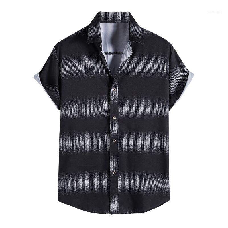 Men' Casual Shirts Stripe Print Shirt Summer Short Sleeve Button Up For Men Turn-Down Collar Blouse Top Chemise Homme, Black
Men' Casual Shirts Stripe Print Shirt Summer Short Sleeve Button Up For Men Turn-Down Collar Blouse Top Chemise Homme, Black