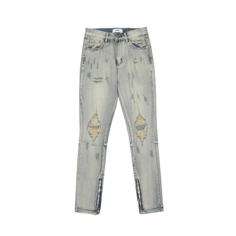 Men's Jeans Ripped Holes Washed Men Distressed Slim Streetwear Hip Hop Zipper Slit Casual Trousers Harajuku Patchwork Denim Pants Male, Blue
Men's Jeans Ripped Holes Washed Men Distressed Slim Streetwear Hip Hop Zipper Slit Casual Trousers Harajuku Patchwork Denim Pants Male, Blue