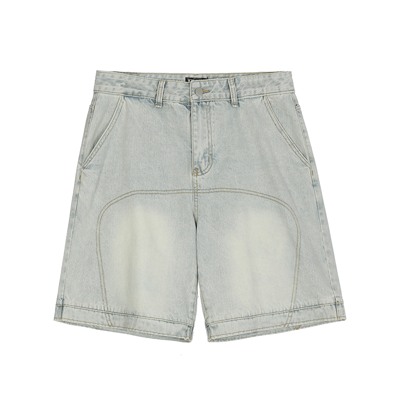 Summer Washed Wide Leg Jeans Shorts Mens and Womens Pockets High Street Loose Casual Denim Knee Length Pants, Blue
Summer Washed Wide Leg Jeans Shorts Mens and Womens Pockets High Street Loose Casual Denim Knee Length Pants, Blue